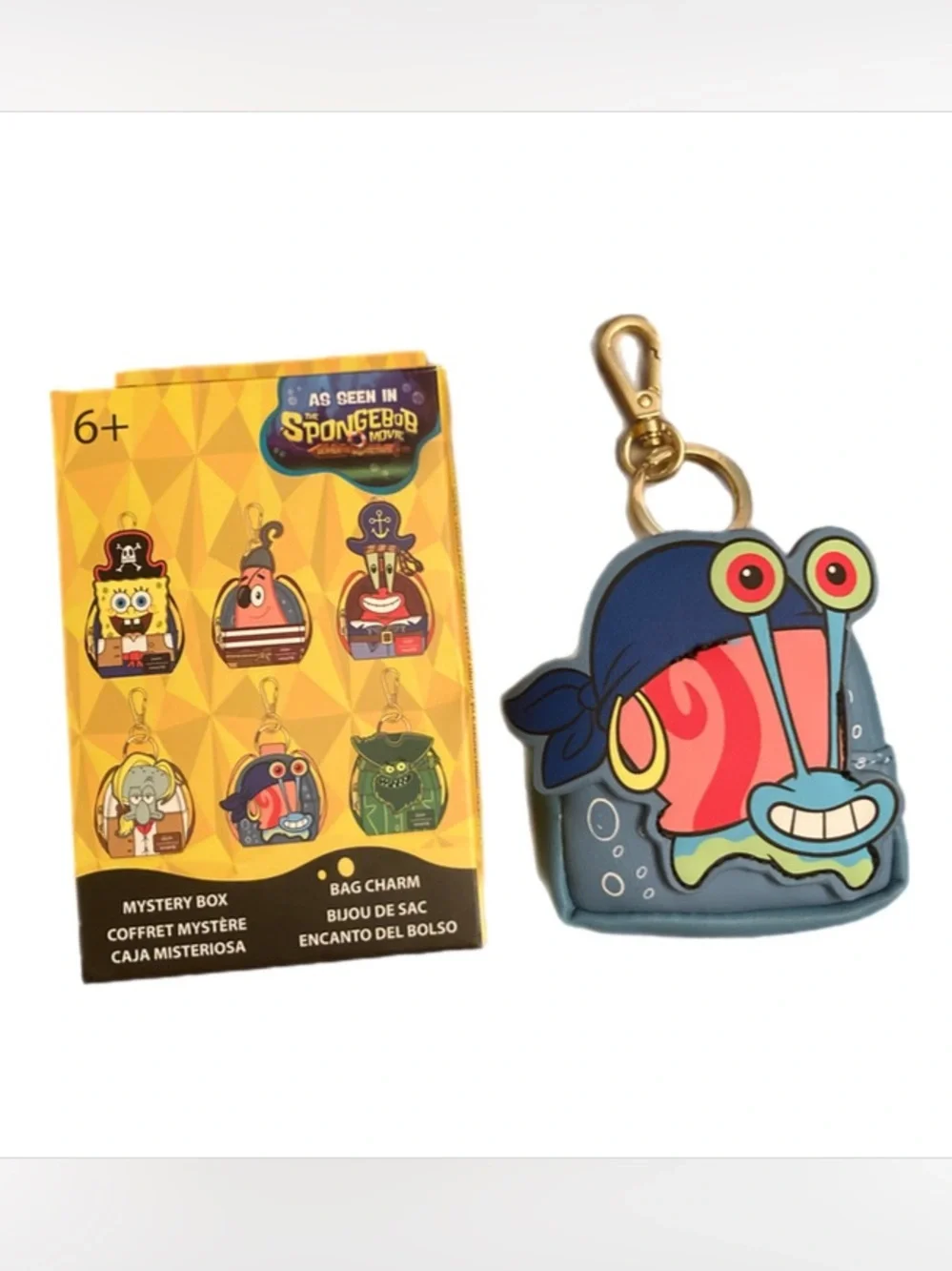 Loungefly SpongeBob Squarepants Gary Mini Backpack Bag Charm Keychain - Picture 1 of 3